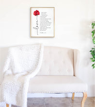 Load image into Gallery viewer, 1 Corinthians 13:4-8 Love Printables, Floral Scripture