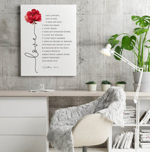 Load image into Gallery viewer, 1 Corinthians 13:4-8 Love Printables, Floral Scripture