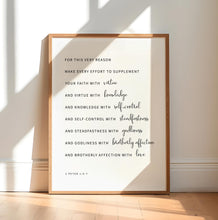 Load image into Gallery viewer, 2 Peter 1:5-7 ESV Printables, Modern Scripture