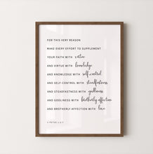 Load image into Gallery viewer, 2 Peter 1:5-7 ESV Printables, Modern Scripture