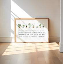 Load image into Gallery viewer, Colossians 2:6-7 ESV Walk In Him Printables, Greenery Scripture