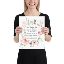 Load image into Gallery viewer, Lamentations 3:22-23 Steadfast Love Art Print, Floral Scripture