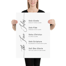 Load image into Gallery viewer, The Five Solas Art Print, Modern Scripture