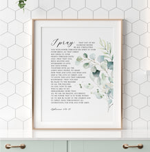 Load image into Gallery viewer, Ephesians 3:16-21 I Pray Printables, Greenery Scripture