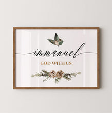 Load image into Gallery viewer, Immanuel Printables, Christmas Scripture
