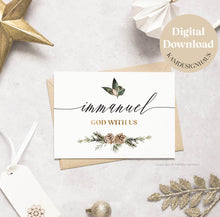 Load image into Gallery viewer, Immanuel Printables, Christmas Scripture