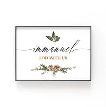 Load image into Gallery viewer, Immanuel Printables, Christmas Scripture