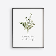 Load image into Gallery viewer, Isaiah 40:31 Renew Their Strength Set of 4 Printables, Floral Scripture