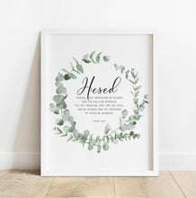 Load image into Gallery viewer, Isaiah 54:10 Hesed Printables, Greenery Scripture
