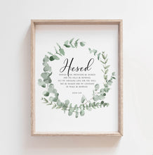 Load image into Gallery viewer, Isaiah 54:10 Hesed Printables, Greenery Scripture