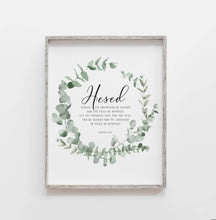 Load image into Gallery viewer, Isaiah 54:10 Hesed Printables, Greenery Scripture