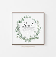 Load image into Gallery viewer, Isaiah 54:10 Hesed Printables, Greenery Scripture