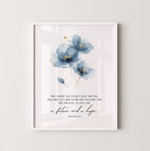 Load image into Gallery viewer, Jeremiah 29:11 A Future And A Hope Printables, Floral Scripture