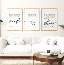Load image into Gallery viewer, John 21:15-17 Feed My Sheep Set of 3 Printables, Modern Scripture