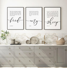Load image into Gallery viewer, John 21:15-17 Feed My Sheep Set of 3 Printables, Modern Scripture