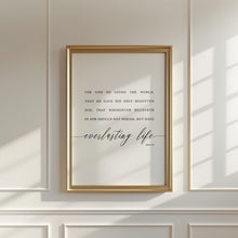 Load image into Gallery viewer, John 3:16 KJV Everlasting Life Printables, Modern Scripture