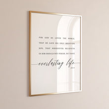 Load image into Gallery viewer, John 3:16 KJV Everlasting Life Printables, Modern Scripture