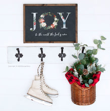 Load image into Gallery viewer, Joy To The World Wreath Design Printables, Christmas Scripture