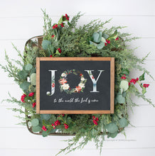 Load image into Gallery viewer, Joy To The World Wreath Design Printables, Christmas Scripture