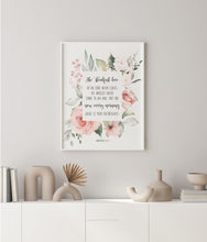 Load image into Gallery viewer, Lamentations 3:22-23 Steadfast Love Art Print, Floral Scripture