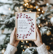 Load image into Gallery viewer, Luke 2:11 Born This Day Printables, Christmas Scripture