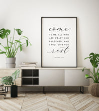 Load image into Gallery viewer, Matthew 11:28 Come To Me Printables, Modern Scripture