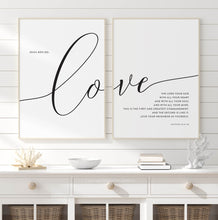 Load image into Gallery viewer, Matthew 22:37-39 Love the Lord Set of 2 Printables, Modern Scripture