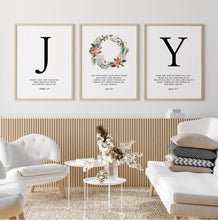 Load image into Gallery viewer, JOY Set of 3 Printables, Christmas Scripture
