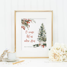 Load image into Gallery viewer, O Come Let Us Adore Him Printables, Christmas Scripture