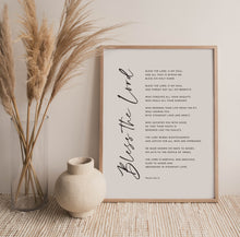 Load image into Gallery viewer, Psalm 103:1-8 Bless The Lord Printables, Modern Scripture