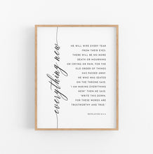 Load image into Gallery viewer, Revelation 21:4-5 Everything New Printables, Modern Scripture