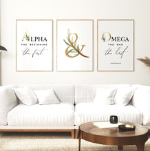 Load image into Gallery viewer, Revelation 22:13 Alpha and Omega Printables, Gold Scripture
