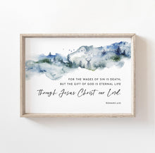 Load image into Gallery viewer, Romans 6:23 KJV Printables, Christmas Scripture