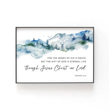 Load image into Gallery viewer, Romans 6:23 KJV Printables, Christmas Scripture