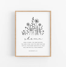 Load image into Gallery viewer, Deuteronomy 6:4-5 Shema Hesed Shalom Set of 3 Printables, Modern Scripture