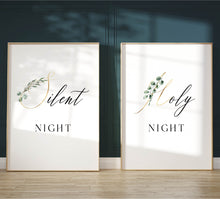 Load image into Gallery viewer, Silent Night Holy Night Set of 2 Printables, Christmas Scripture