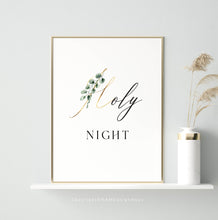 Load image into Gallery viewer, Silent Night Holy Night Set of 2 Printables, Christmas Scripture