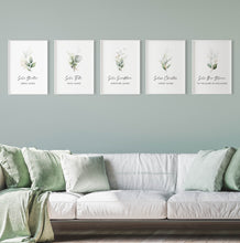 Load image into Gallery viewer, The 5 Solas Set of 5 Printables, Greenery Scripture