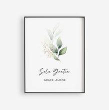 Load image into Gallery viewer, The 5 Solas Set of 5 Printables, Greenery Scripture
