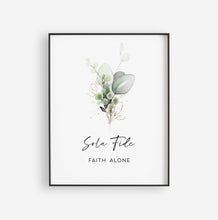Load image into Gallery viewer, The 5 Solas Set of 5 Printables, Greenery Scripture