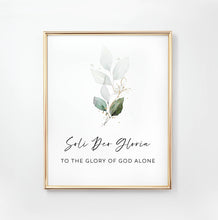 Load image into Gallery viewer, The 5 Solas Set of 5 Printables, Greenery Scripture