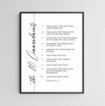 Load image into Gallery viewer, The 10 Commandments, The Lord's Prayer Printables, Modern Scripture