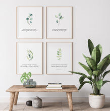 Load image into Gallery viewer, 1 Corinthians 13:4-8 Set of 4 Printables, Greenery Scripture