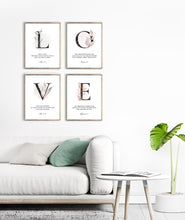 Load image into Gallery viewer, 1 John 4:16 LOVE Set of 4 Printables, Greenery Scripture