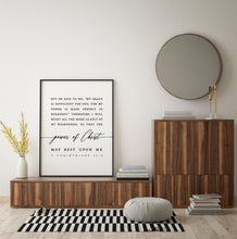 Load image into Gallery viewer, 2 Corinthians 12:9 My Grace Is Sufficient Art Print, Modern Scripture