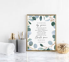 Load image into Gallery viewer, 2 Corinthians 12:9 My Grace Is Sufficient Printables, Greenery Scripture