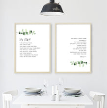 Load image into Gallery viewer, Deuteronomy 6:4-7 Set of 2 Printables, Greenery Scripture