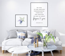 Load image into Gallery viewer, Ephesians 4:32 Be Kind Art Print, Modern Scripture