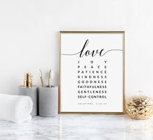 Load image into Gallery viewer, Galatians 5:22-23 Fruit Of The Spirit Mailed Print, Modern Scripture