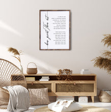 Load image into Gallery viewer, how great thou art song wall art print walnut wood frame